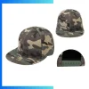 Structured 6-Panel Custom Flat Bill Snapback Cap – Hip Hop Streetwear Polyester Baseball Hat with Snap Closure
