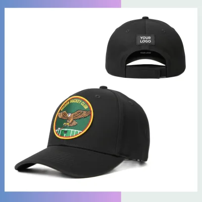280gsm heavyweight washed cotton cap structured low profile 6-panel 2.5mm reinforced visor velcro closure