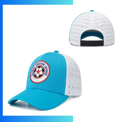 Premium Hyper Cool Performance 6-Panel Structured Cap – Silicone Logo Custom Athletic Hat