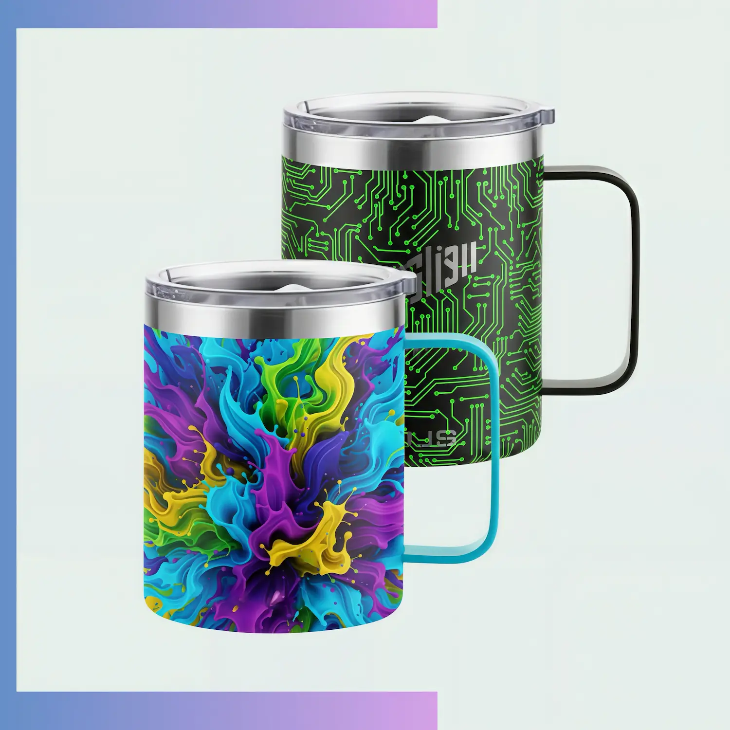 12oz vacuum insulated tumbler, 304 inner 201 outer steel, custom laser logo for corporate gifts