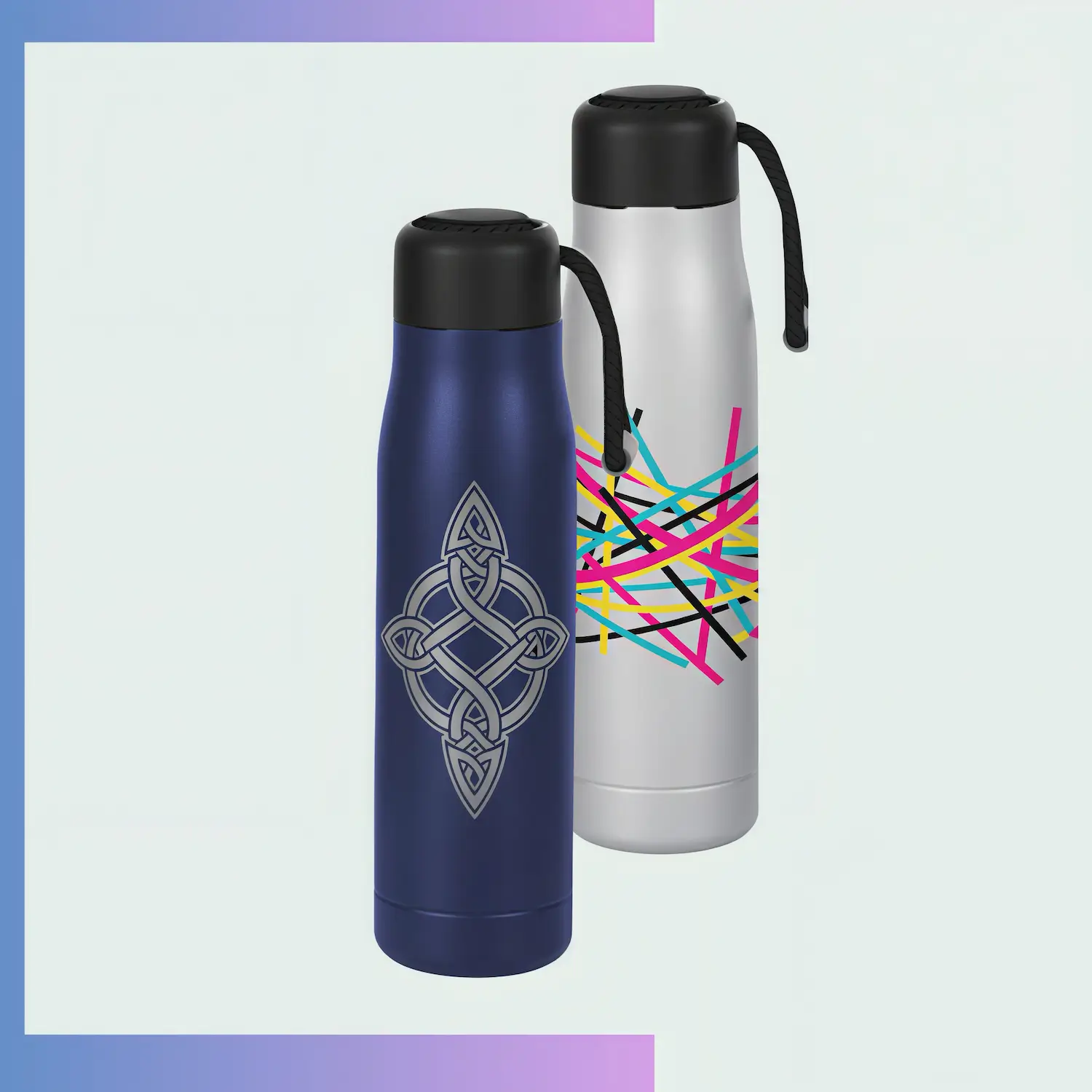 17oz small vacuum tumbler, 304 inner premium finish 201 steel, laser logo for coffee shop & kids gifts.