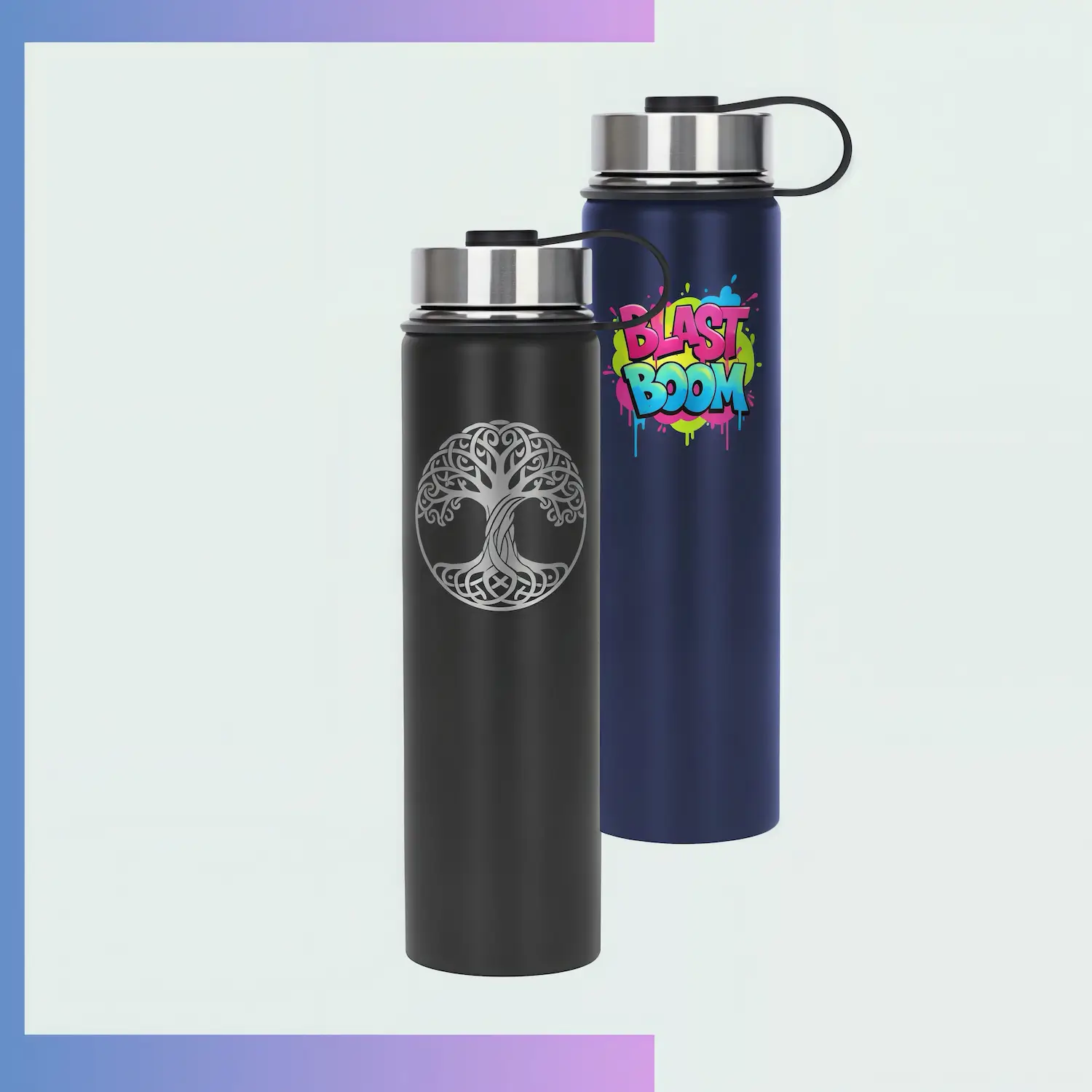25oz premium bottle tumbler, 304 inner premium finish 201 steel, laser logo for VIP corporate gifts