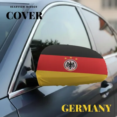 Germany flag rearview mirror cover four-way stretch fabric full sublimation printed car accessory