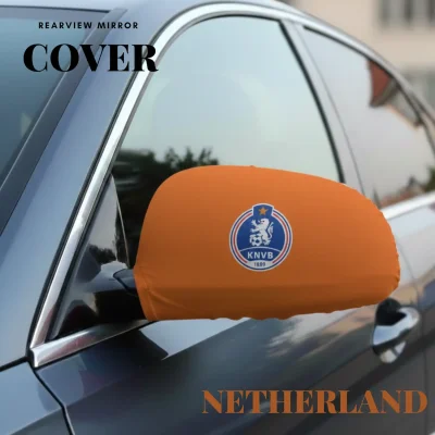 Netherlands flag rearview mirror cover four-way stretch fabric full sublimation printed car accessory