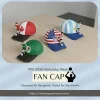 56CM head circumference structured six panel polyester fan cap custom embroidery screen print sublimation sport cap