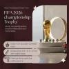 FIFA 2026 World Cup Championship Trophy replica, 27cm hollow size (8.5*8.5*27cm), made from durable synthetic resin, premium finish with fine craftsmanship, stable base, ideal for soccer celebrations and sports memorabilia collection