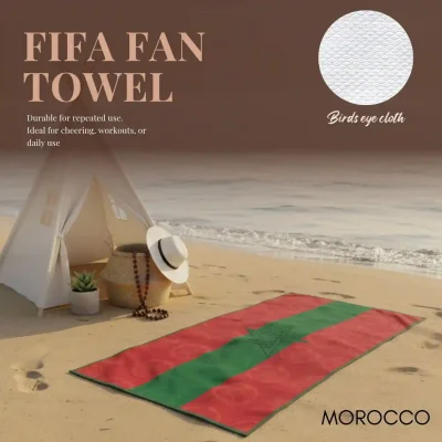Alternative view of Custom Fan Towel 30×70CM – Bird’s Eye Cloth Sports & Event Towel with Logo Printing
