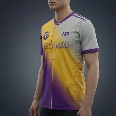 Soccer team wearing custom sublimated jerseys during match or training, showcasing vibrant designs and athletic fit