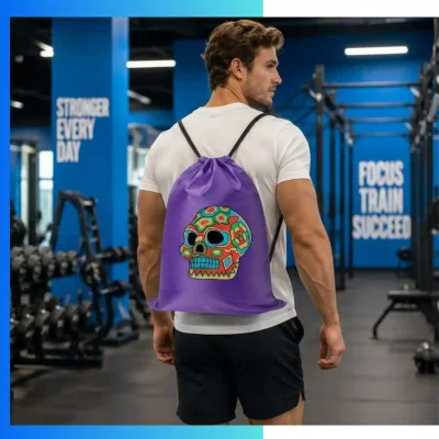 Alternative view of Oversized Joint Drawstring Bag 30"×45" – 210D Polyester Jumbo Custom Storage & Laundry Bag