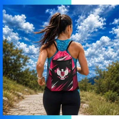 Alternative view of Premium Joint Drawstring Bag 13.5"×17.5" – 210D Polyester Custom Sports & Promotional Backpack