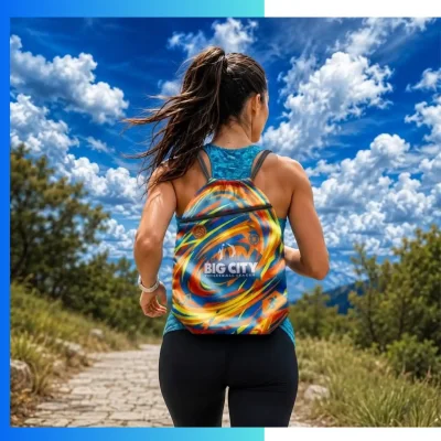 Alternative view of Custom Joint Drawstring Bag 13.5"×18" – 210D Polyester Promotional Sports & Event Backpack