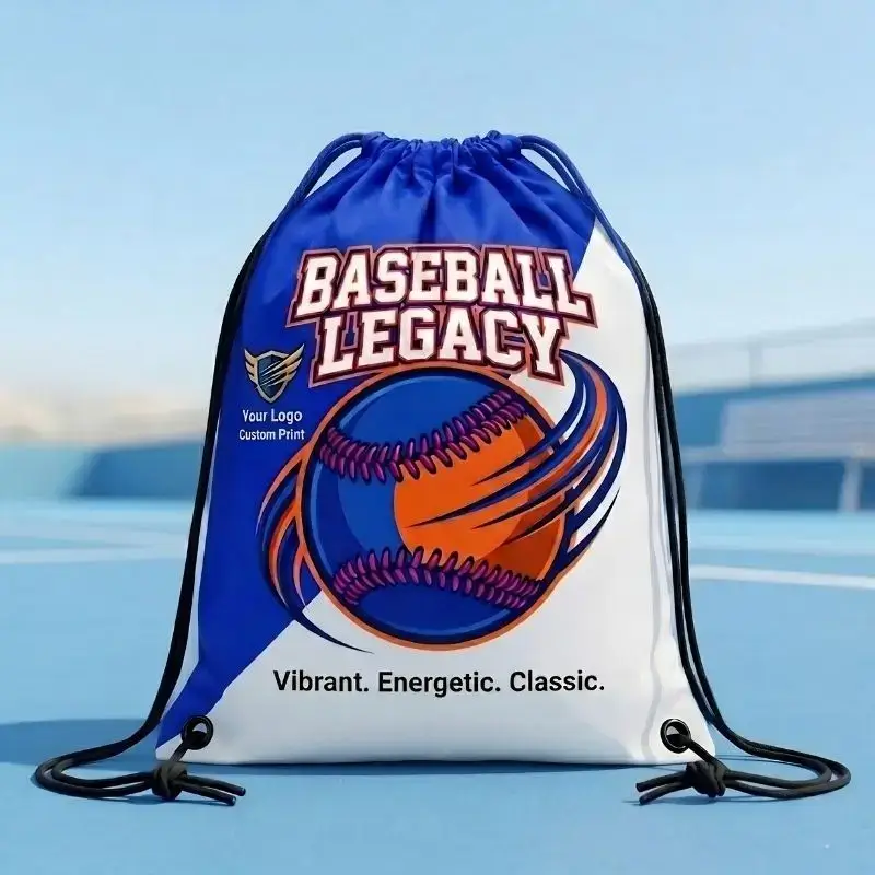 Baseball Drawstring Bags