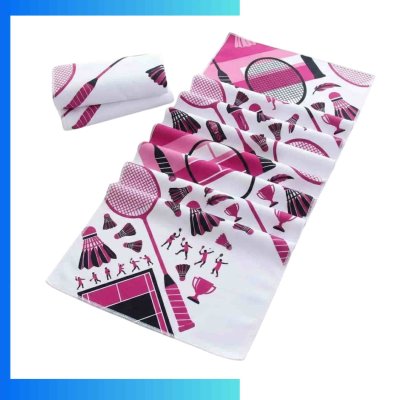 Custom Quick Dry Microfiber Towel – 200GSM Screen Printed Sports & Gym Towel