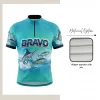 Sublimated Short Sleeves Quarter Zip Fishing Jersey | Performance Angler Shirt