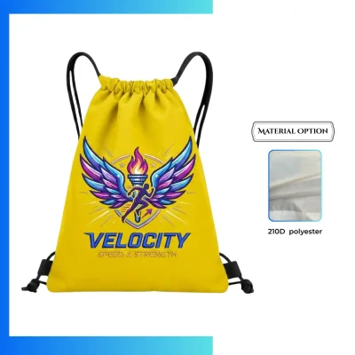 Custom 210D Drawstring Bag with Screen Printing β Gym & Promo Backpack