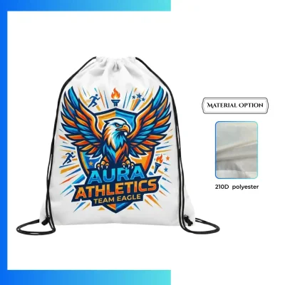 Custom Premium 210D Drawstring Bag β Screen Printing Promo Backpack