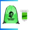 Large Custom Football Fabric Drawstring Bag – 15×18 Inch Sports Gear Backpack with Screen Printing