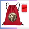 15×18 large football drawstring bag, novelty fabric custom logo for sports team fan promo