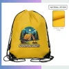 Large football fabric drawstring bag, 13 team colors custom screen print for sports event promo