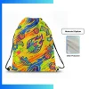 Large Custom Dye Sublimation Drawstring Bag 15×18 – 210D Polyester Gym Sack with Strap Ear Design