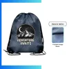 Large Custom Football Fabric Drawstring Bag – 15x18” Full Sublimation Sports Backpack with Football Texture