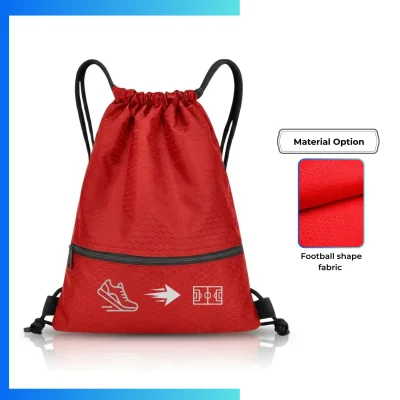 Large Custom Football Fabric Drawstring Bag β 15x18β Full Sublimation Sports Backpack