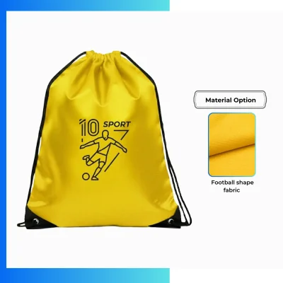 Custom Football Fabric Drawstring Bag β 13.5x16.5β Full Sublimation Sports Backpack