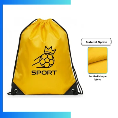 Large Custom Football Fabric Drawstring Bag β 15x18β Full Sublimation Sports Backpack
