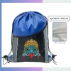 Premium tall 210D polyester drawstring bag custom logo corporate sports prom