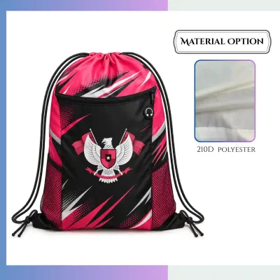 Premium Joint Drawstring Bag 13.5"×17.5" – 210D Polyester Custom Sports & Promotional Backpack