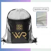 Classic 210D polyester drawstring bag custom logo for school gym promotional giveaway