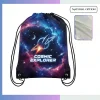 15×18 large sublimation drawstring bag with non-woven reinforced base, heavy duty custom all-over print