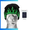 Unisex Flame Jacquard Knitted Beanie – Stretch Fit Acrylic Spandex Winter Hat for Streetwear & Skate Brands