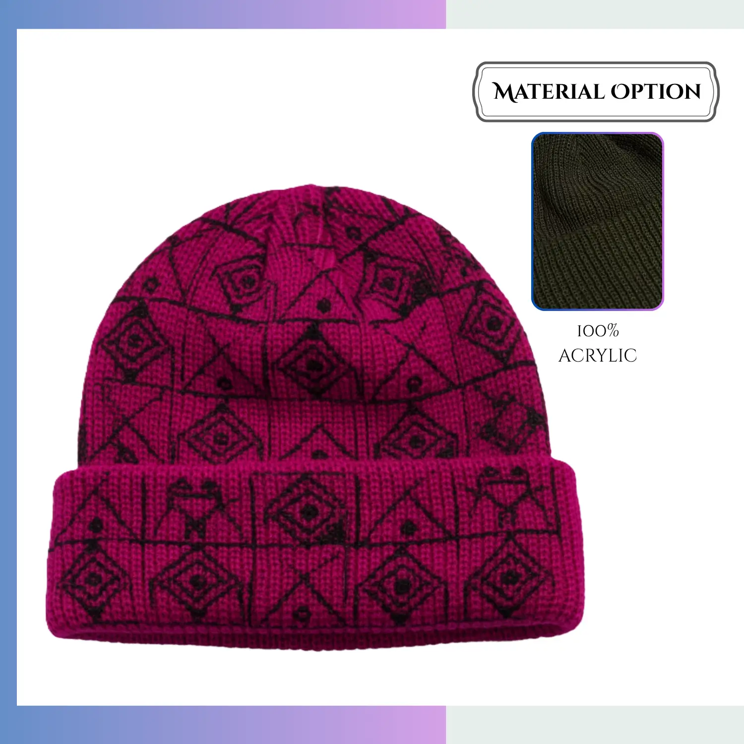 Trendy short cropped beanie 20+ stock colors custom embroidery streetwear beanie