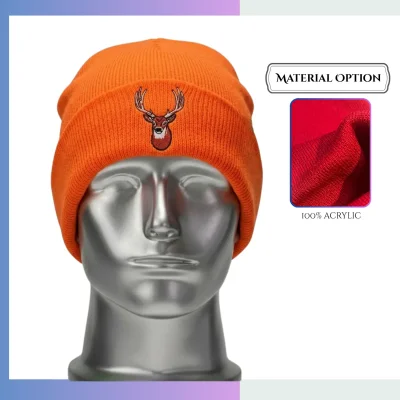 Custom jacquard knit beanie up to 6 colors logo knitted corporate sports beanie