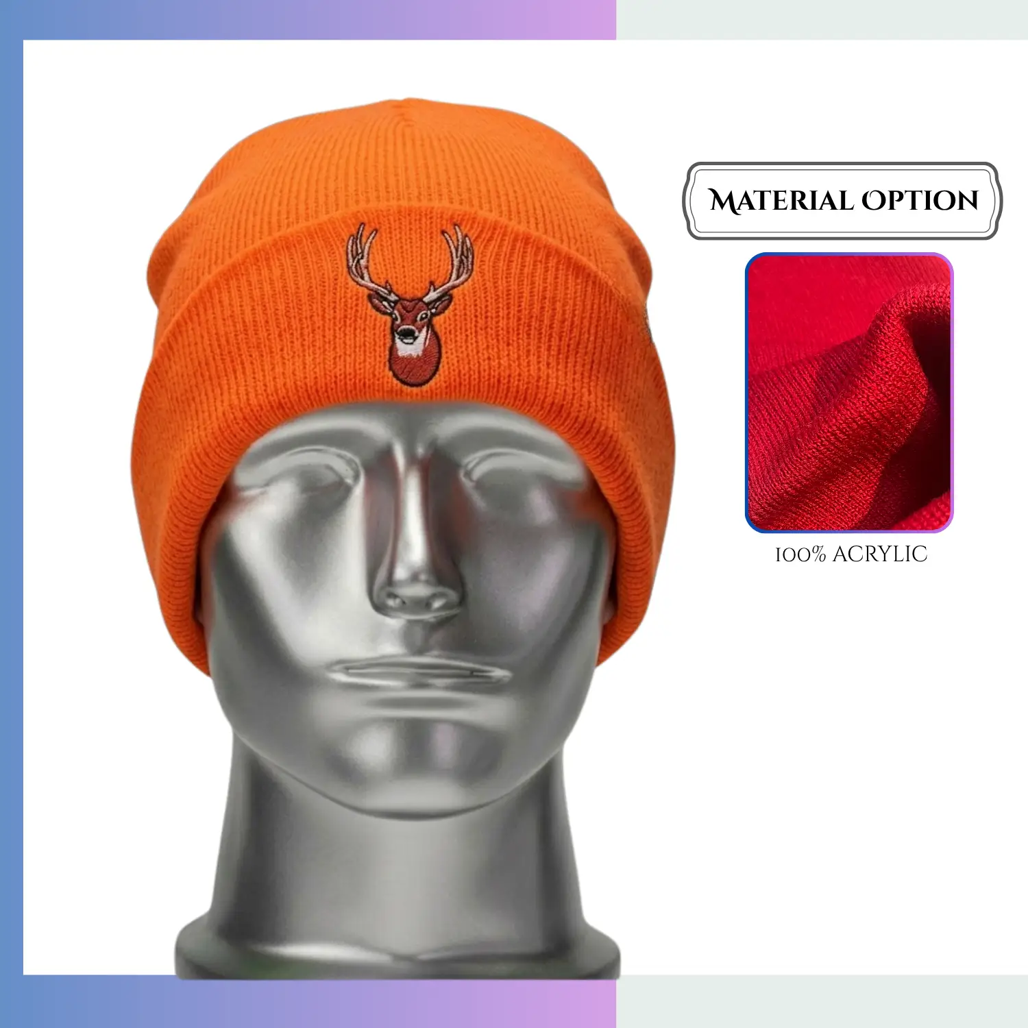 Custom jacquard knit beanie up to 6 colors logo knitted corporate sports beanie