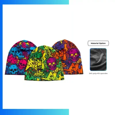 Custom 2-in-1 Sublimation Beanie Neck Gaiter | Dual Layer Multi-Use Winter Headwear