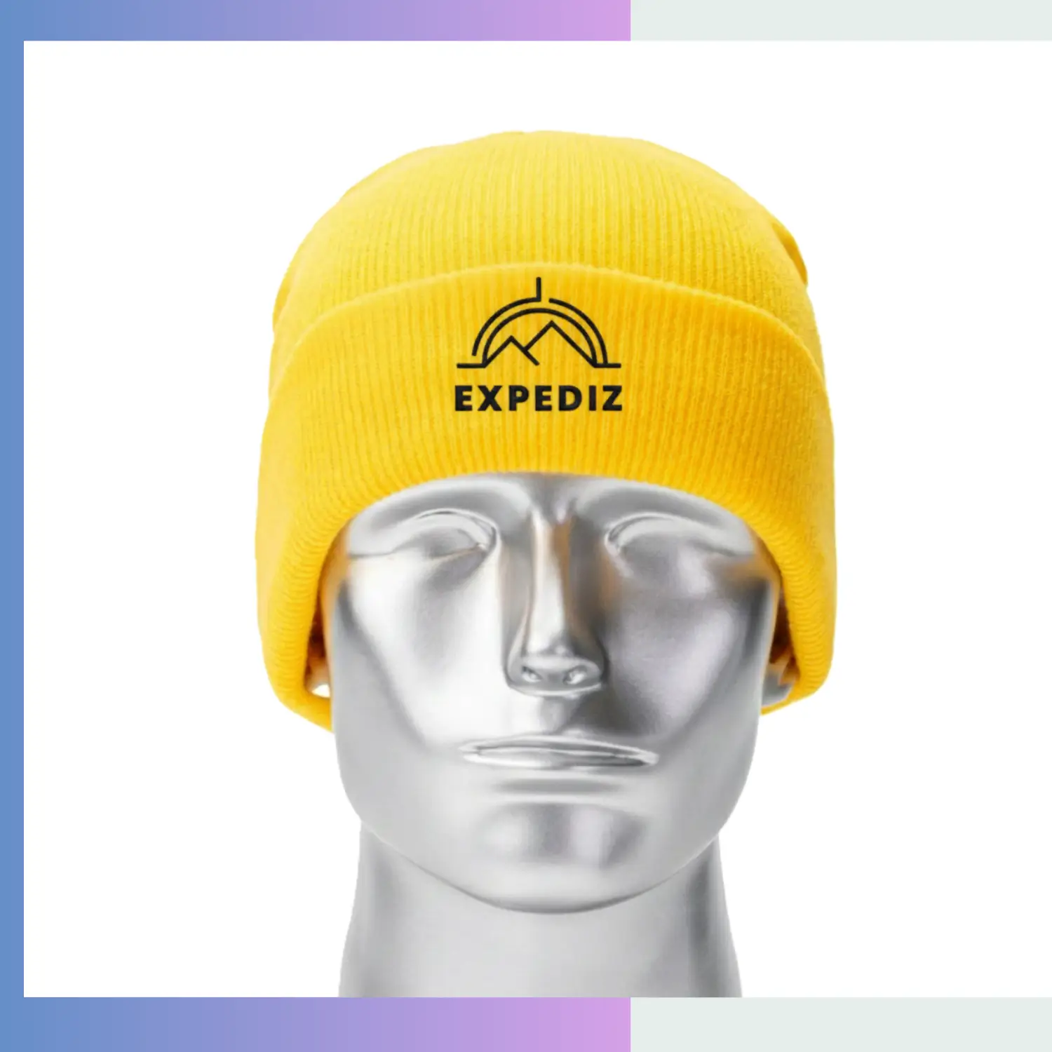 Budget 100% acrylic cuffed beanie cheap bulk custom embroidery school event winter giveaway