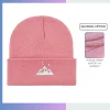 Custom Jacquard Striped Cuffed Knitted Beanie – 6-Color Yarn Knit Winter Hat for Teams & Brands