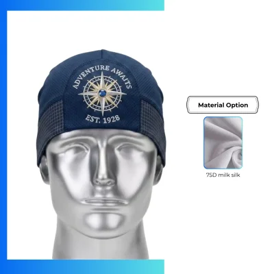 75D Milk Silk Sublimation Skull Cap – Custom Stretch Beanie Headwear