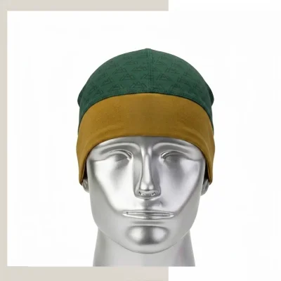 Ultra warm polar fleece skull cap cold weather under helmet work beanie custom woven label