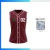 Women’s Sleeveless Baseball Jersey – Full Button Custom Sublimation (WXS–W4XL)