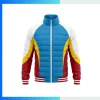 Premium Full Button Baseball Puffer Jacket with Inner Zipper – Custom Embroidered Team Outerwear