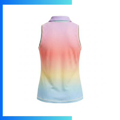Alternative view of Women’s Sleeveless Golf Polo – Custom Full Sublimation Cooling Fabric