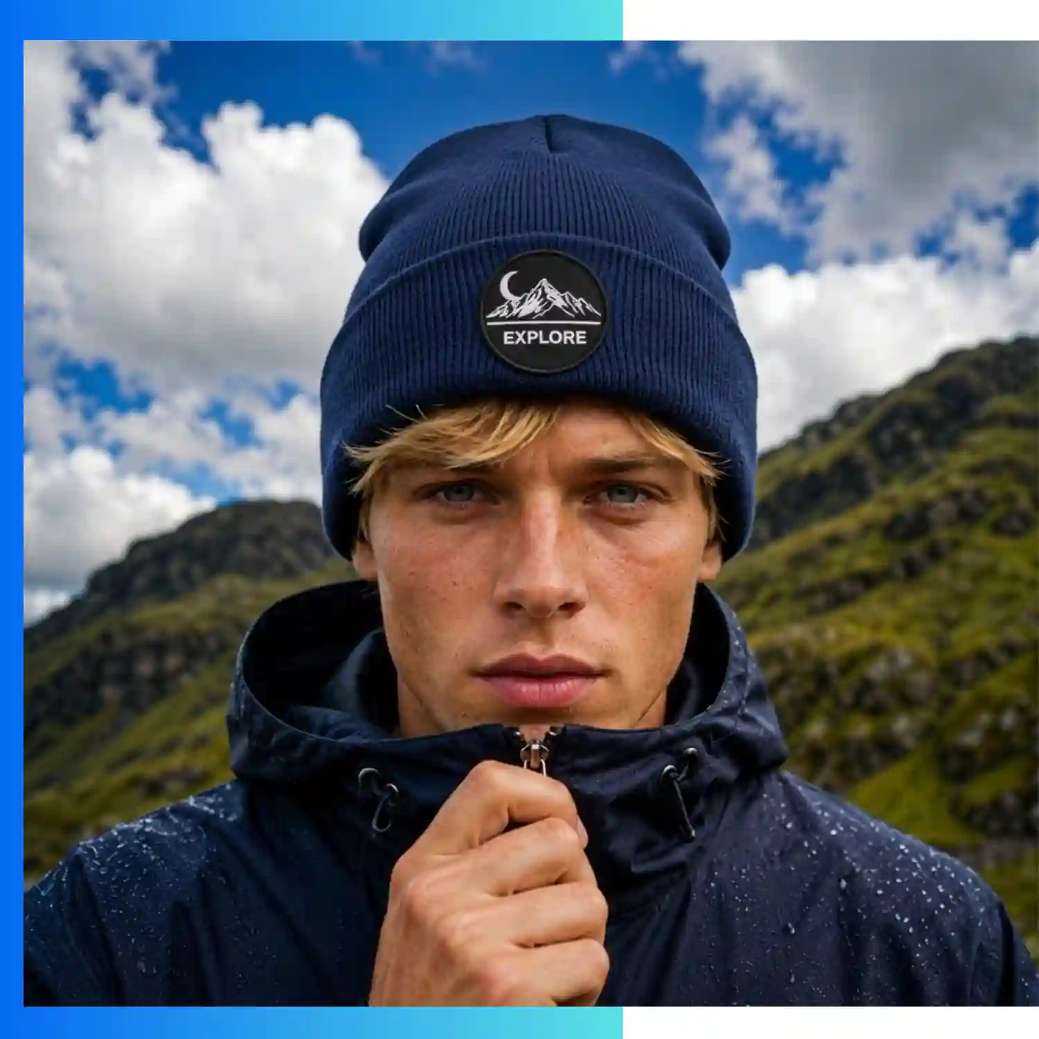 Value Knitted Beanie – Custom Embroidery & Patch Logo Winter Hat - Image 2