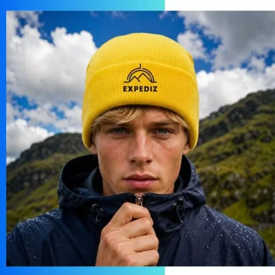 Alternative view of Value Economy Cuffed Beanie – Custom Embroidery & Patch Options 100% Acrylic Winter Hat for Promotions & Bulk Orders