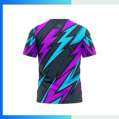 Alternative view of Ringer T-Shirt | Retro Sporty Classic Tee with Custom Screen Print