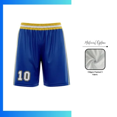 Custom Basketball Shorts With 150GSM Flashed V-Fabric
