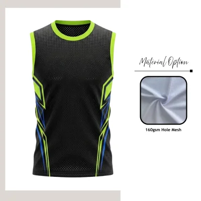 Sublimation Sleeveless Soccer Jersey | Maximum Breathability Hole Mesh