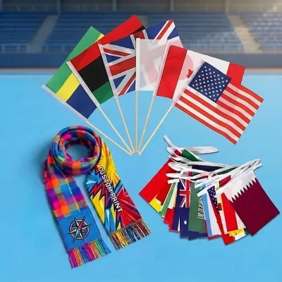 World Cup Flags, Scarves & Pennants